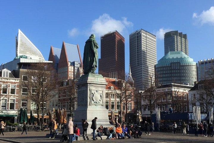 Den selvguiderede gåtur i Haag Landemærker med lyd og quiz