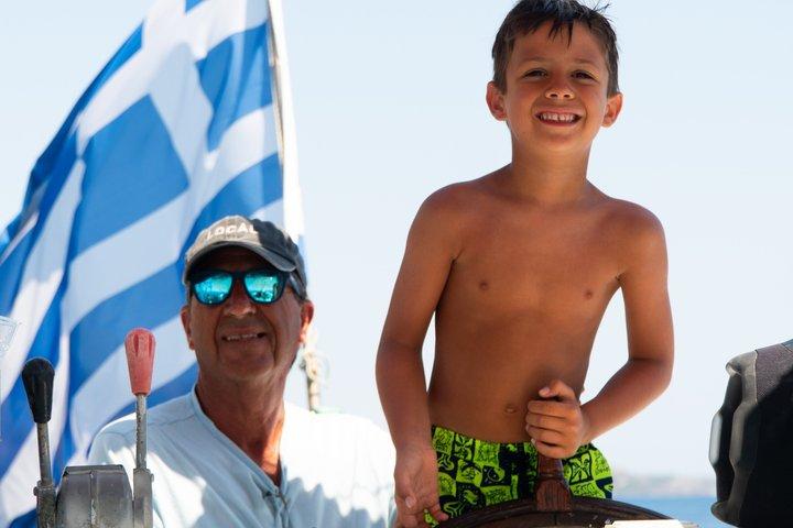 Faliraki : Traditionele bootcruise & zwemstops