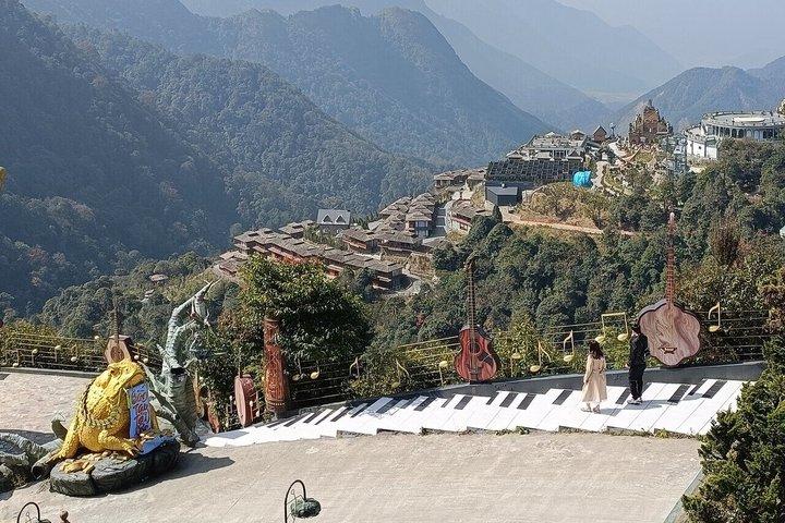Silver Waterfall and Cloud Dragon Glass Bridge Tour Sapa