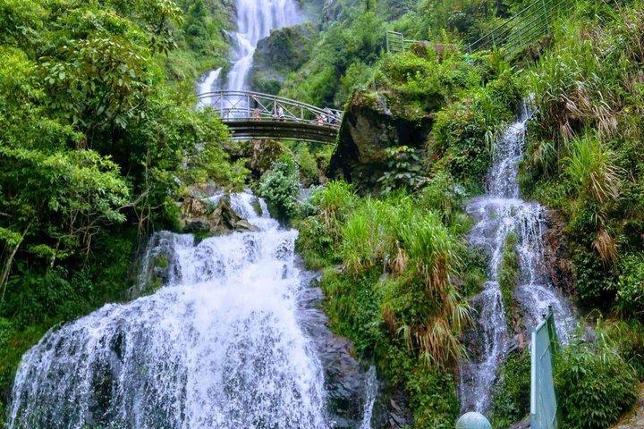 Silver Waterfall and Cloud Dragon Glass Bridge Tour Sapa