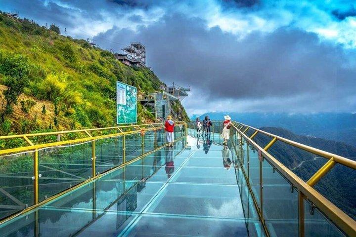 Silver Waterfall and Cloud Dragon Glass Bridge Tour Sapa