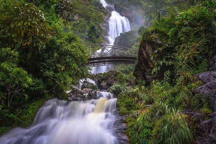 Silver Waterfall and Cloud Dragon Glass Bridge Tour Sapa