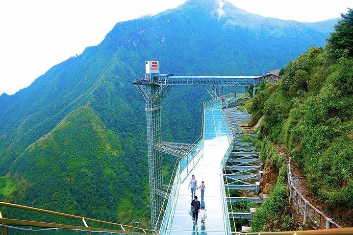 Silver Waterfall and Cloud Dragon Glass Bridge Tour Sapa