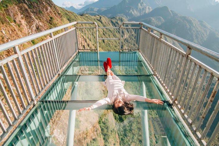 Silver Waterfall and Cloud Dragon Glass Bridge Tour Sapa