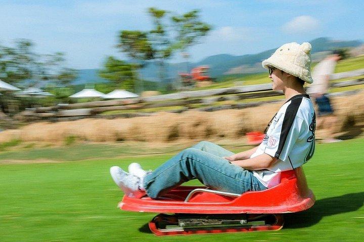 ダラット滝ダタンラポングーアと象の滝ツアー