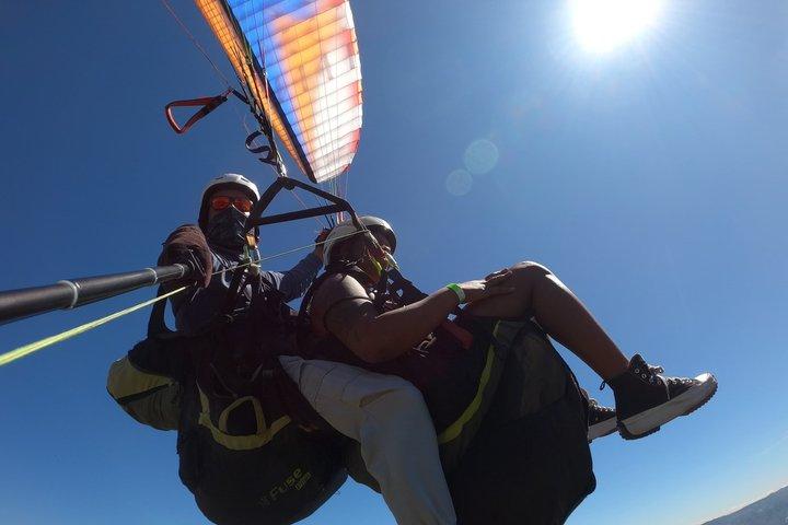 Brazilian medellin paragliding with luxury transportation