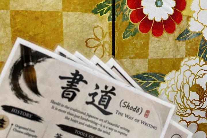 Kyoto Authentische Japanische Kalligraphie in einem traditionellen Studio