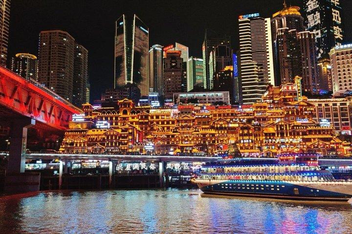 Chongqing : VIP Two Rivers nattkryssningsbiljett med liveshow