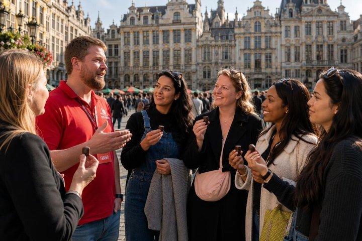 Brusselse ambachtelijke chocoladeproeverij met fabrieksbezoek