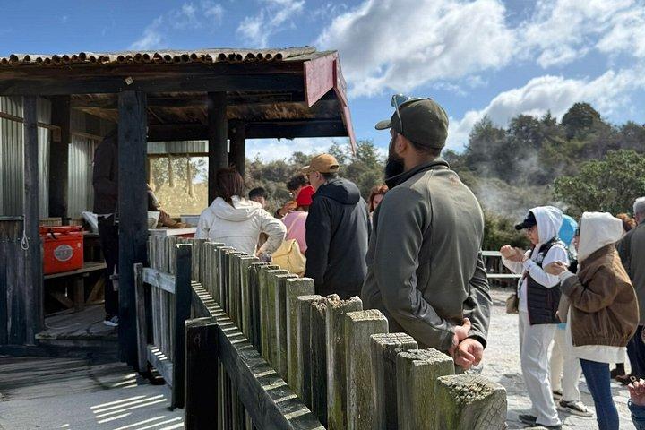 オークランド：ロトルア・マオリ村wセコイア、ハカ、ハンギランチ