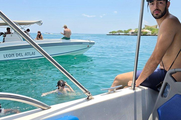 シュノーケリングまたは水族館を楽しむロサリオ諸島とプラヤブランカツアー