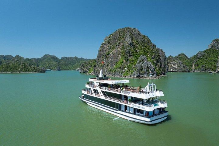 Crucero de un día por la bahía de Ha Long desde Hanói con visita a la cueva