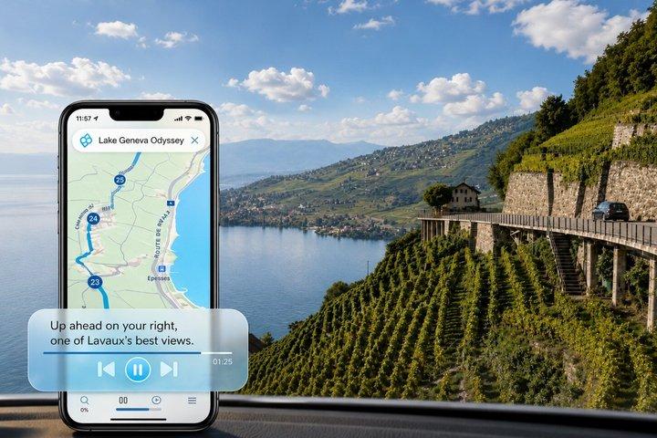 Lake Geneva Self-Guided Driving Audio Tour from Lausanne/Montreux