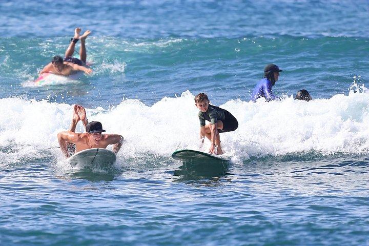 オアフ島ノースショアでのセミプライベートサーフレッスン