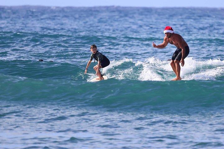 オアフ島ノースショアでのセミプライベートサーフレッスン