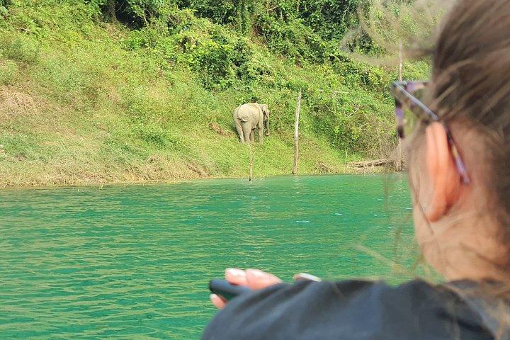 カオソック：オールインクルーシブ チェオラン湖、ダイヤモンド洞窟、ハイキング、カヤック