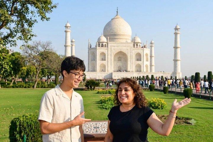 Von Delhi Private Taj Mahal Agra Fort Tour und Drop Jaipur