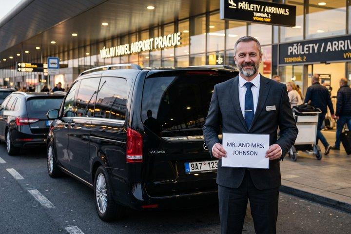 Praag : PRG Airport Privétransfer van/naar het stadscentrum