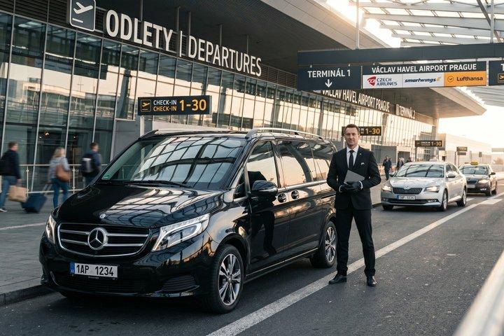 Praag : PRG Airport Privétransfer van/naar het stadscentrum