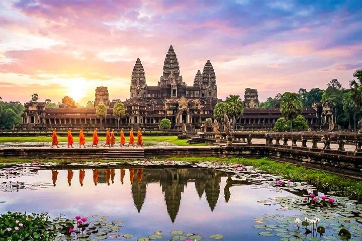 Angkor Wat solopgang eller solnedgang tur med guide fra Siem Reap
