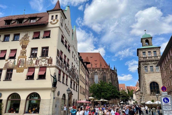 Nürnberg medeltida vandringstur i Gamla stan på Engelska