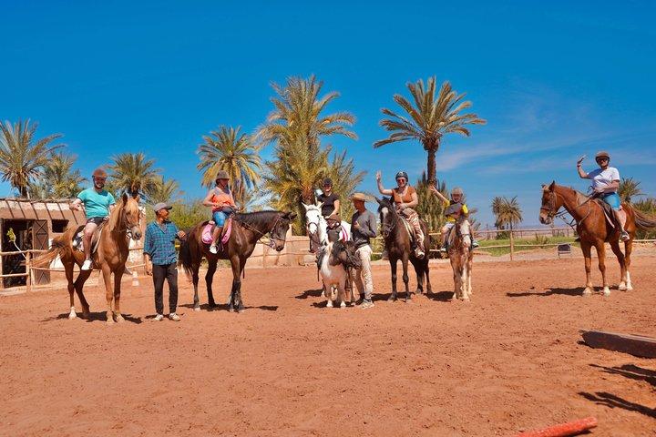 Sunset Horseback Ride in Marrakech’s Palmeraie pickup & drop-off