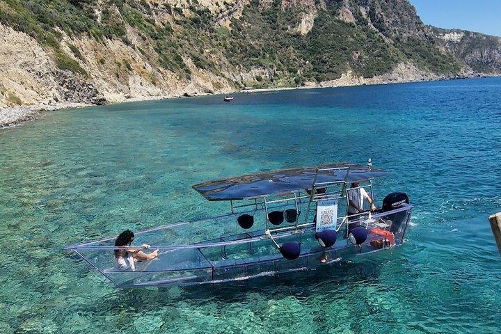 Ischia The Green Cave with Miramar the Transparent boat