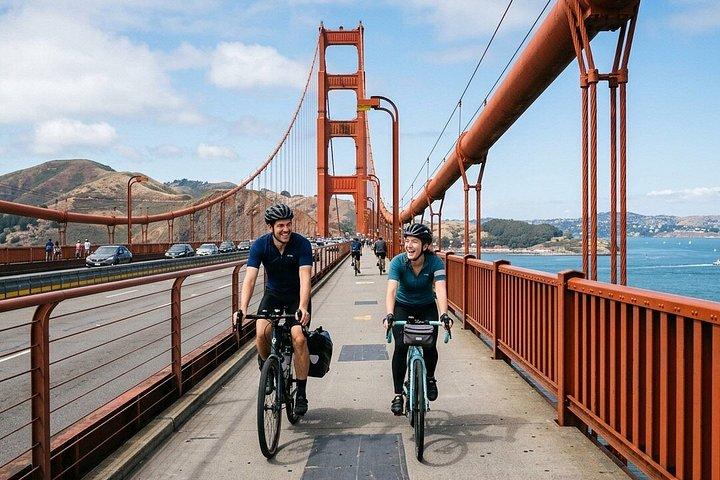ゴールデンゲートブリッジ電動自転車レンタルとシティバイクレンタル