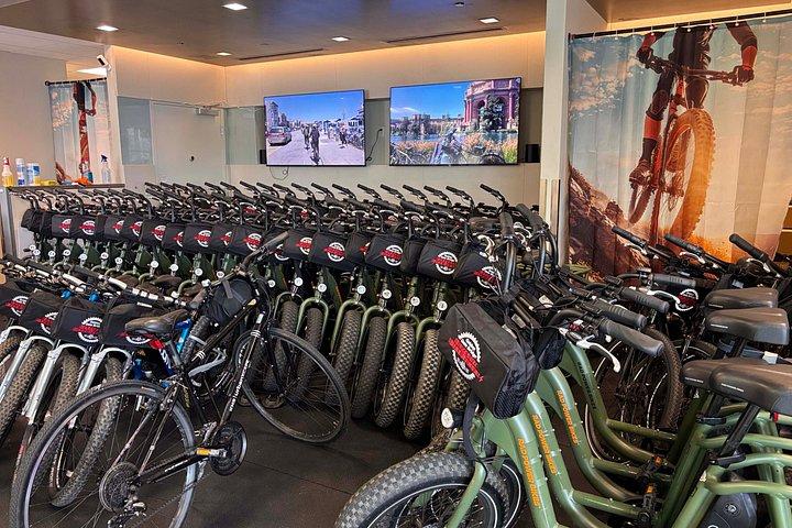 ゴールデンゲートブリッジ電動自転車レンタルとシティバイクレンタル