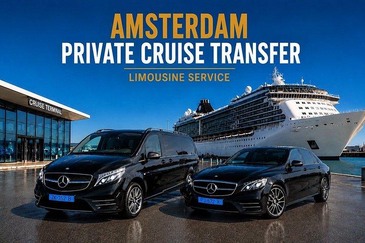 Traslado en taxi privado a Ámsterdam desde el puerto de cruceros