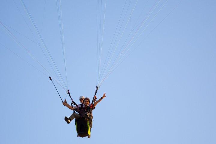 Paragliding over the Huacachina Desert
