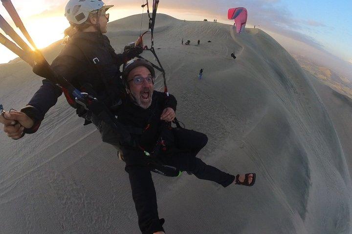 Paragliding over the Huacachina Desert