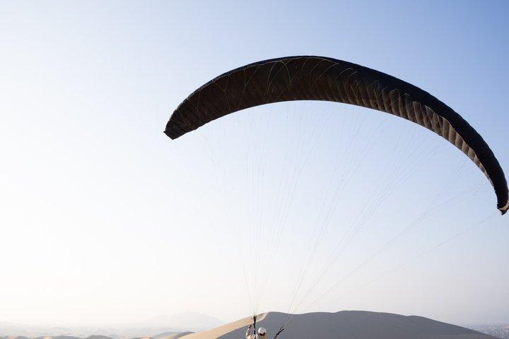 Paragliding over the Huacachina Desert