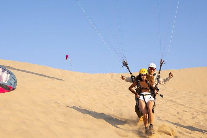 Paragliding over the Huacachina Desert