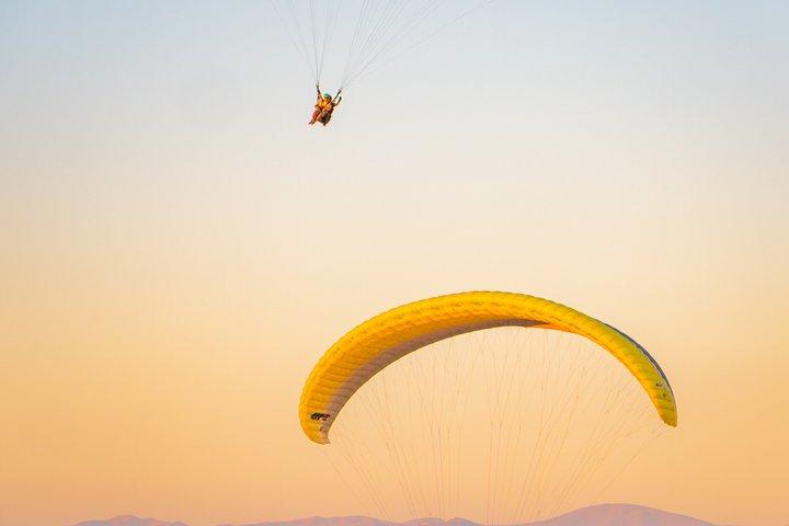 Paragliding over the Huacachina Desert
