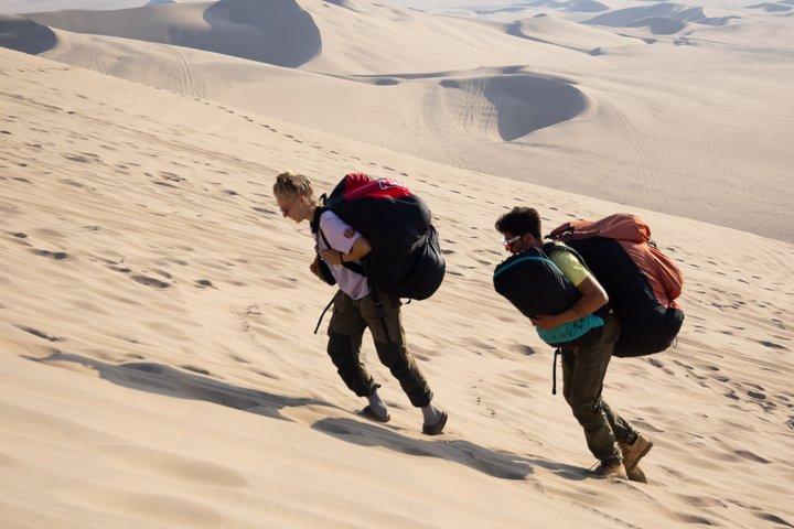 Paragliding over the Huacachina Desert