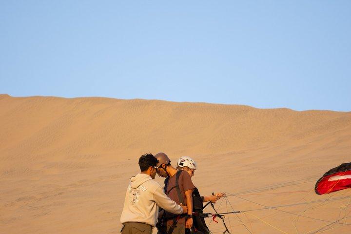 Paragliding over the Huacachina Desert