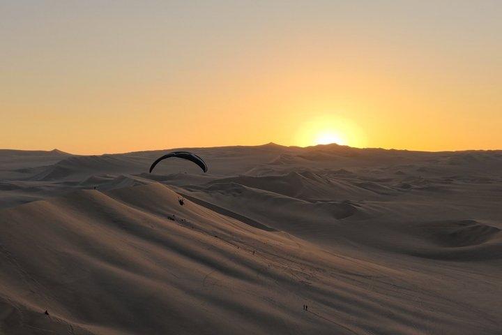 Paragliding over the Huacachina Desert
