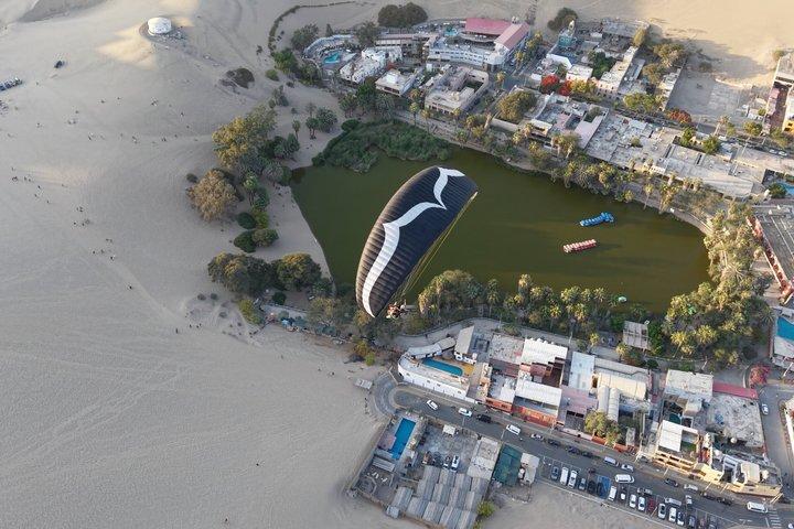 Paragliding over the Huacachina Desert
