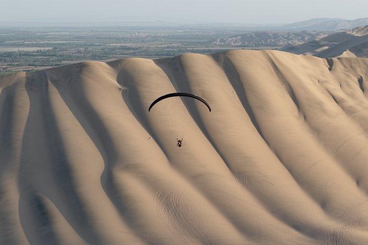 Paragliding over the Huacachina Desert