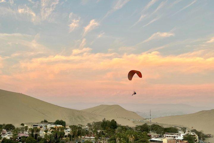 Paragliding over the Huacachina Desert