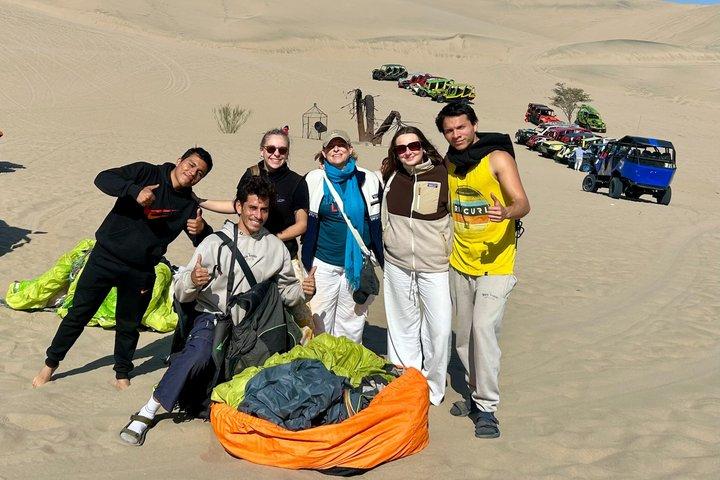 Paragliding over the Huacachina Desert