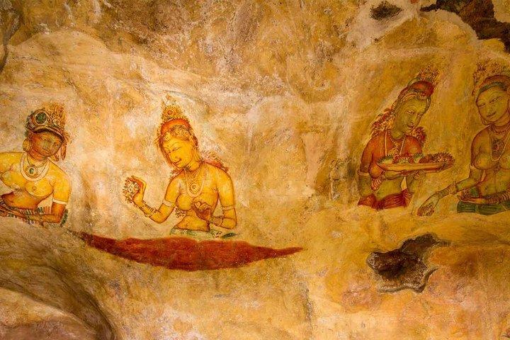 Sigiriya Rock Fortress & Dambulla Cave Temple Dagstur från Kandy