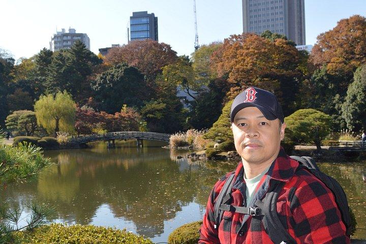 新宿御苑の紅葉散策、東京へ