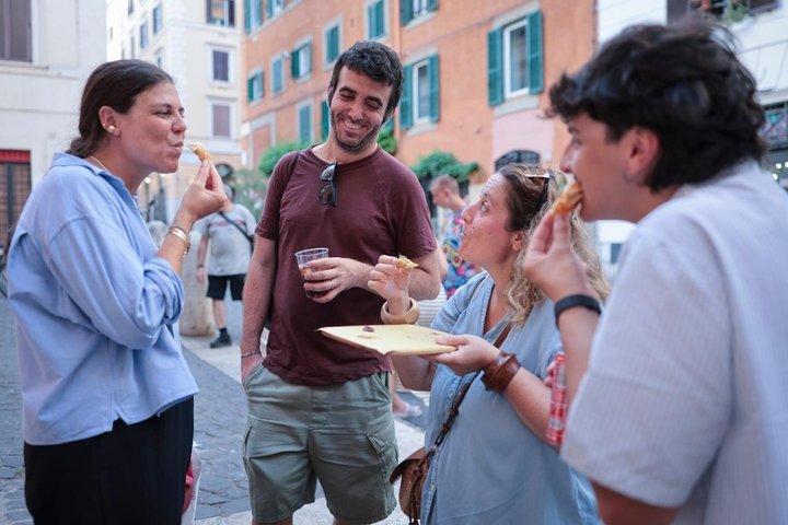 Rome Colosseum: Pizza & Aperitivo Food Tour vid solnedgången