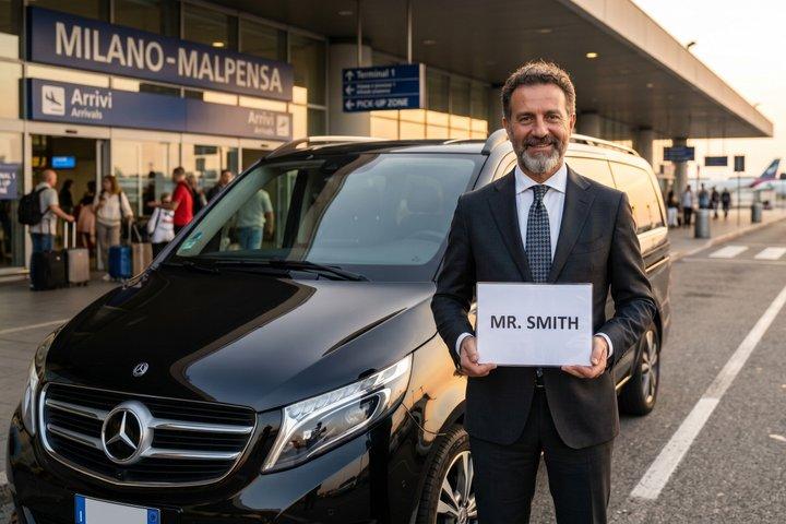Milán : MXP/LIN/BGY Aeropuerto Traslado privado desde/hacia el centro de la ciudad