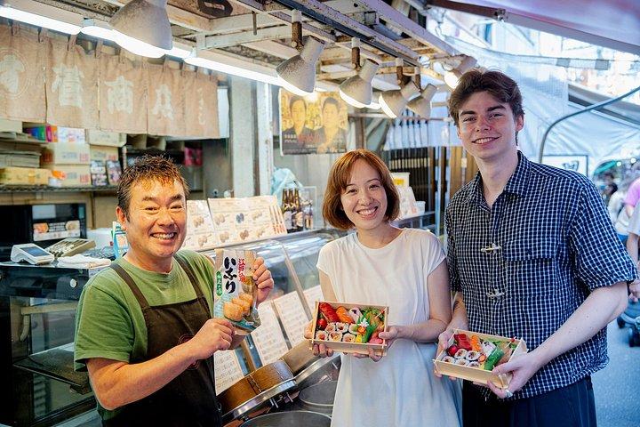 東京：築地場外市場インサイダーツアー＆寿司作り教室