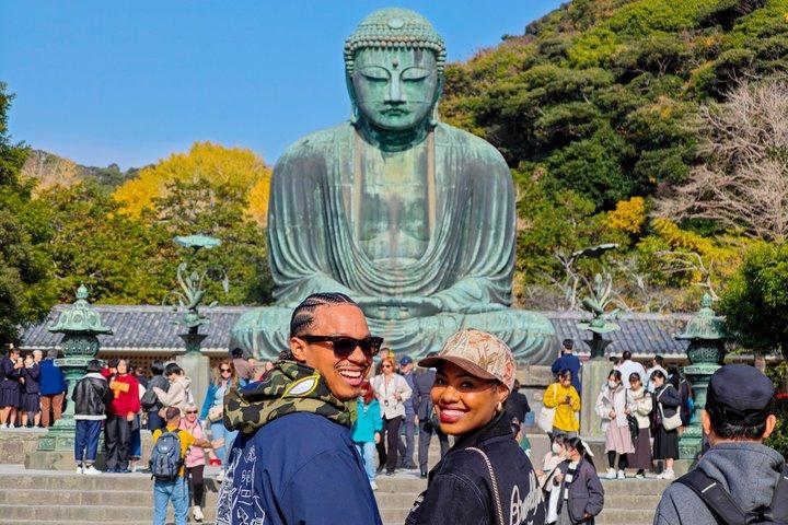 Sanctuaires de légendes de samouraïs de Kamakura et le grand Bouddha