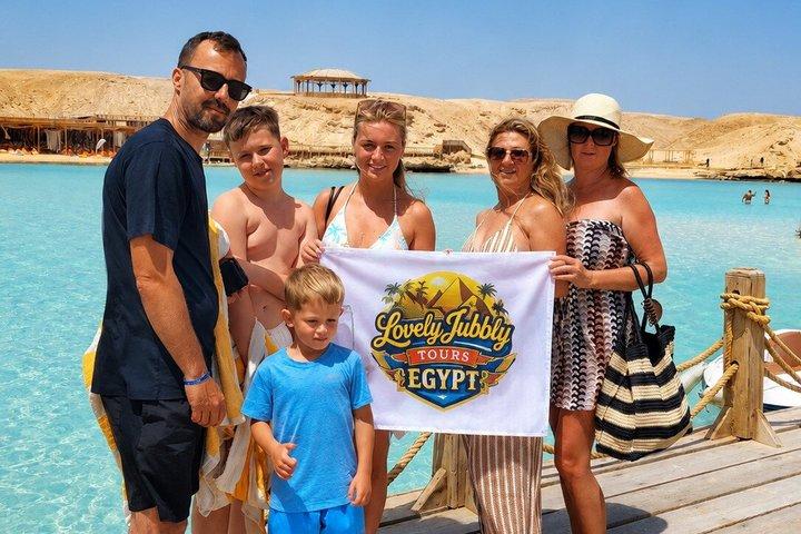 Hurghada Orange Bay Island Bådtur med snorkling, frokost og strand