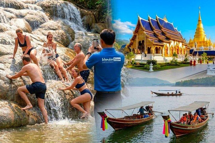 Sticky Waterfall Chiang Mai and Mae Ngat Boat Tour